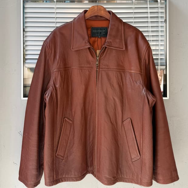 ILLUSION brown lambskin jacket