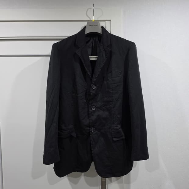 꼼데가르송 옴므 축융폴리(슈렁큰 이펙트) 자켓 L