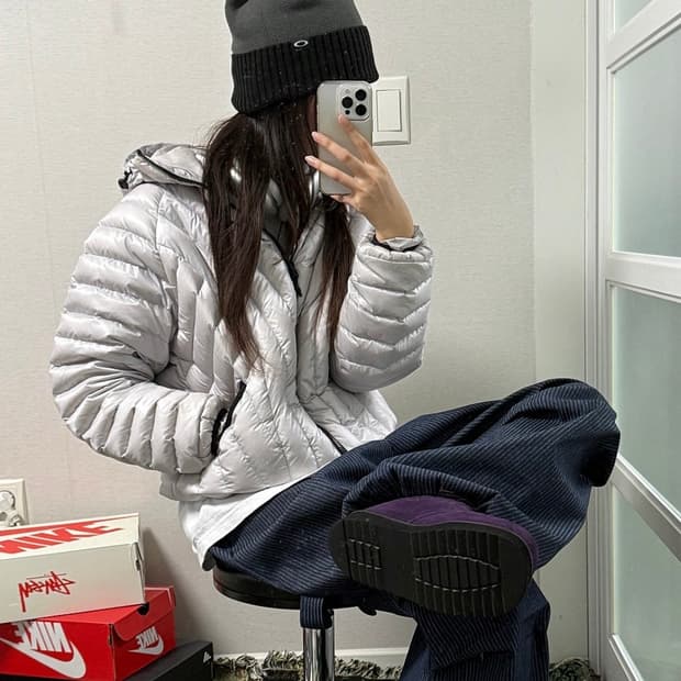 노메뉴얼 패딩 그레이 M