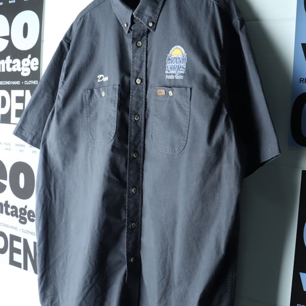 (2XL-3XL) 칼하트 반팔 카라 티셔츠 USA 워크셔츠-H35980