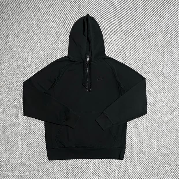 [S] Nike 나이키 올블랙 반집업 후드티