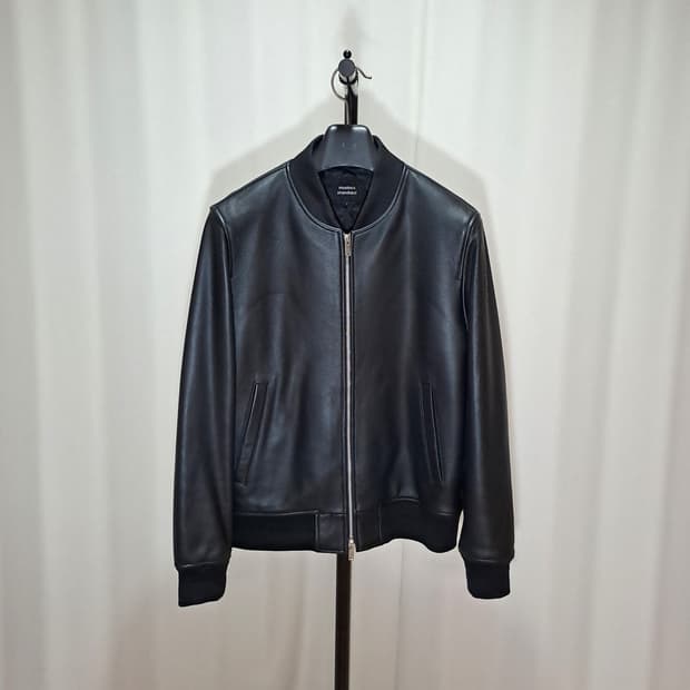 (택포) 무신사 램스킨 블루종 L B60