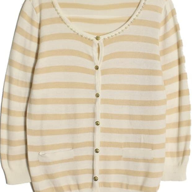 스트라이프 가디건