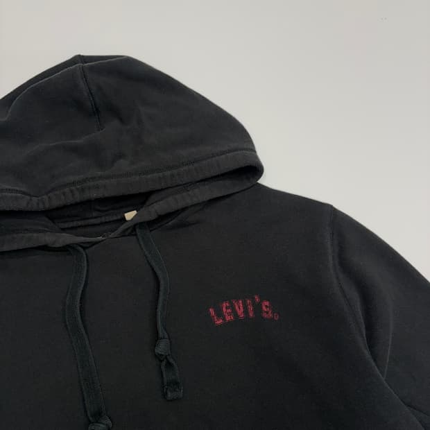 Levis 빈티지 리바이스 블랙 후드 티셔츠 