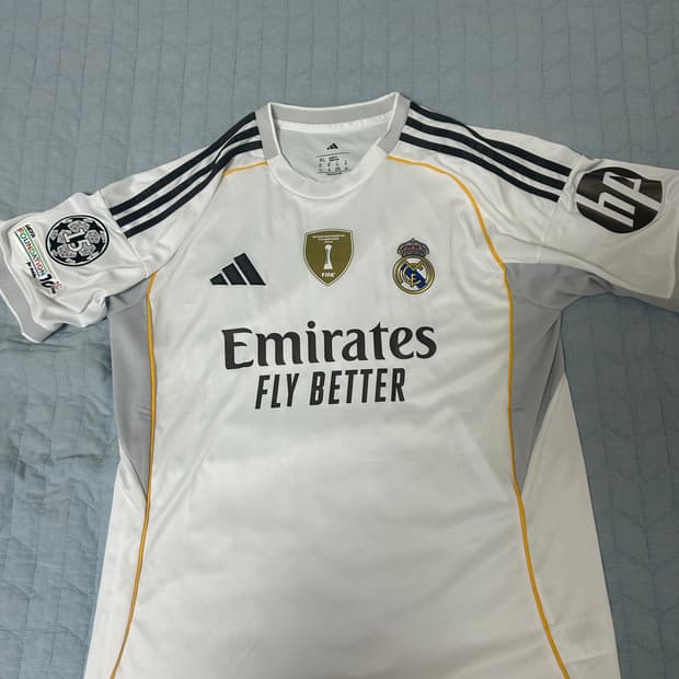 25/26 레알마드리드 홈 유니폼 노마킹 XL 새상품
