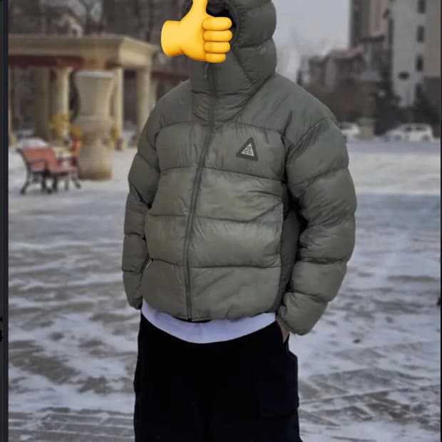 나이키 ACG 루나 레이크 패딩 라이트 아미 색상 XL