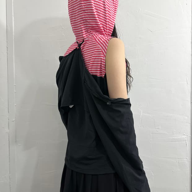 nike stripe point hood jacket
