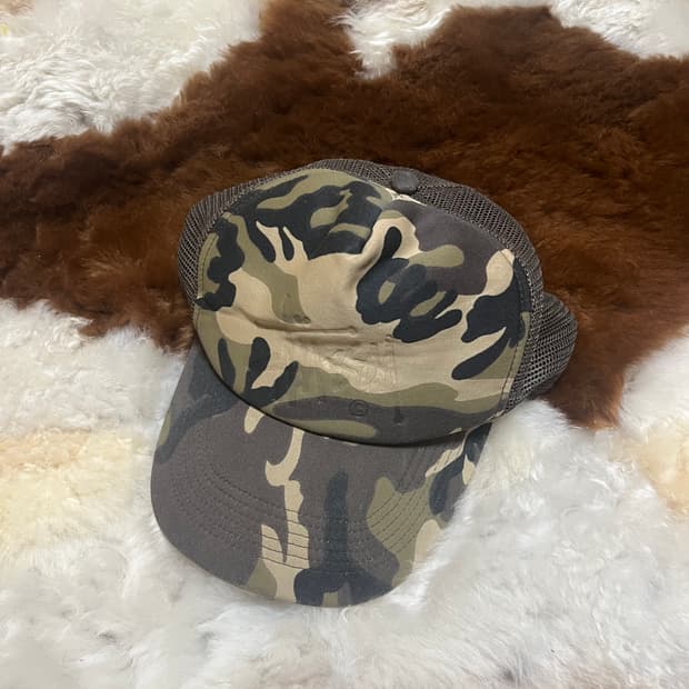 90s 스투시 아카이브 카모 트러커캡