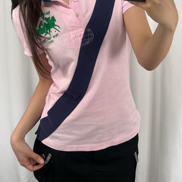 폴로 핑크 빅포니 PK 반팔 카라티