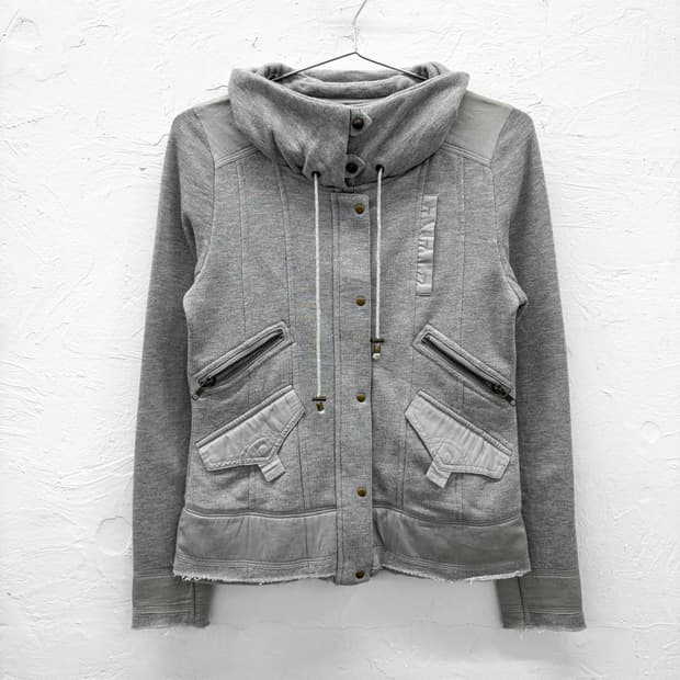 JPN 글리터 포켓 집업 자켓