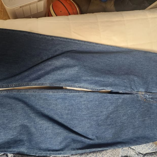 오라리 25ss 데님 와이드 팬츠