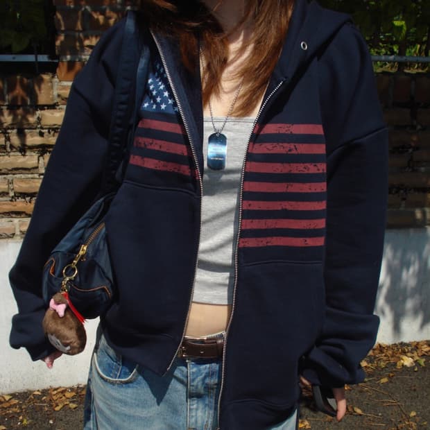 아워캐비넷 후드집업