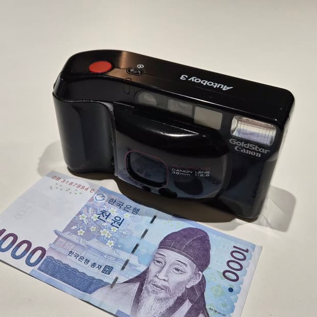 작례O 유럽최고의카메라 어워드 캐논 오토보이3 필름카메라 빈티지 필카