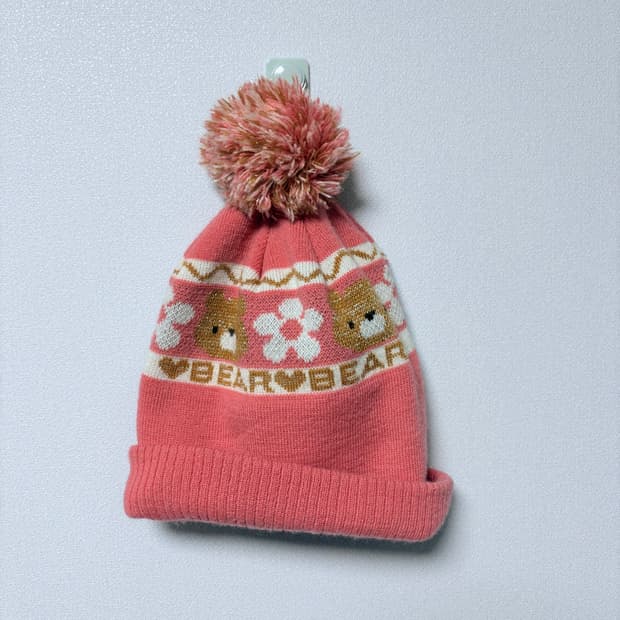 곰돌이 털모자 비니  모리걸  노르딕 일본 빈티지 하구미 리락쿠마 키티 