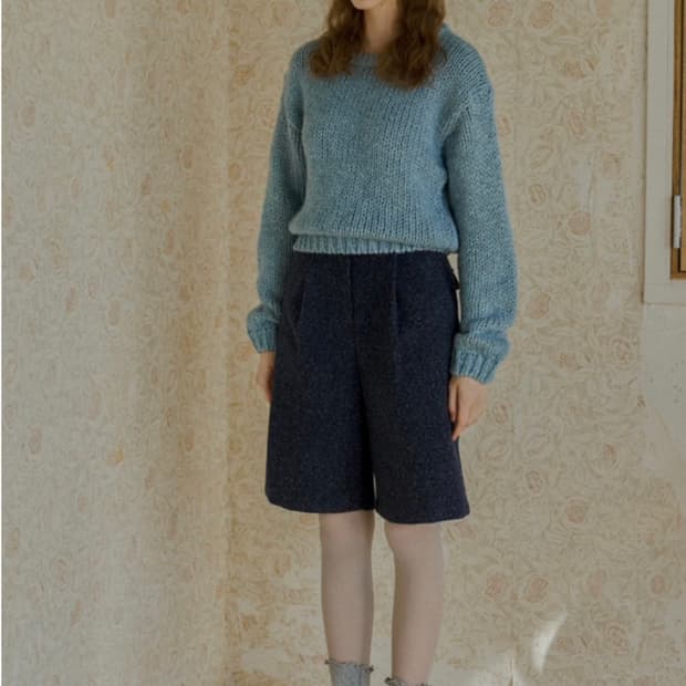 위드아웃썸머 버니 울 버뮤다팬츠