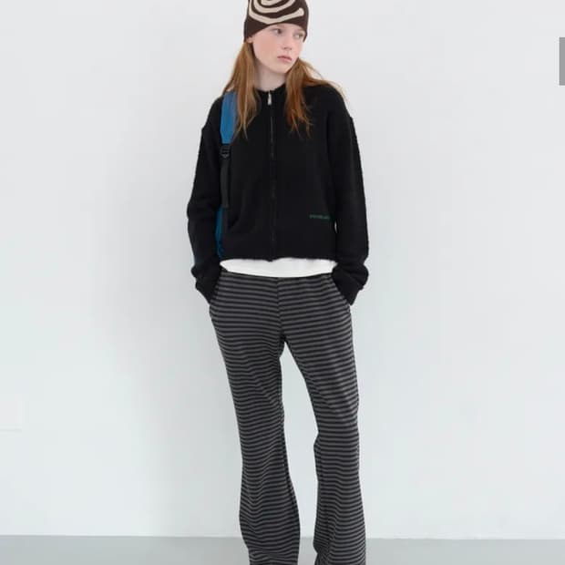 엔조블루스 마일드 스트라이프 밴딩 팬츠 부츠컷 S