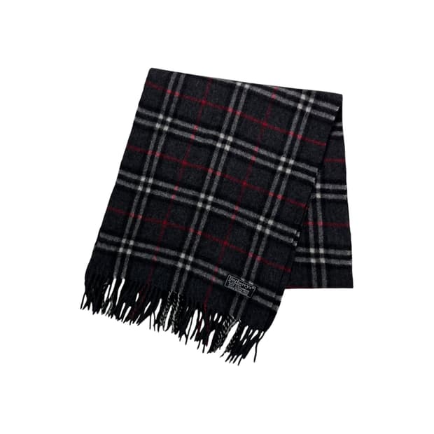 버버리 노바체크 차콜 캐시미어 머플러