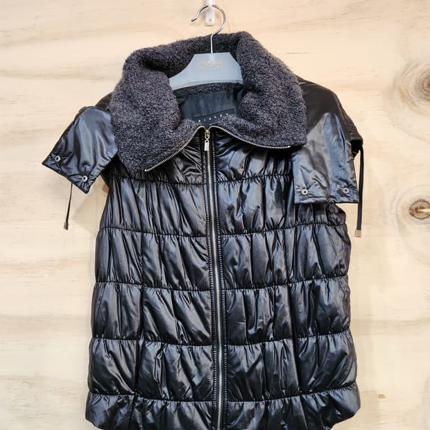 166) 시슬리 블랙 패딩 조끼