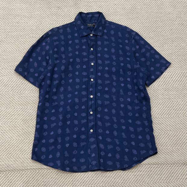 폴로 랄프로렌 패턴 린넨셔츠 r3322