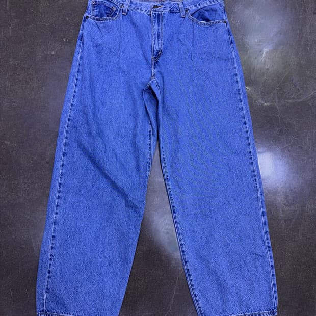 리바이스 프리미엄 빅e 배기 대디 스톤워싱 데님팬츠 32
