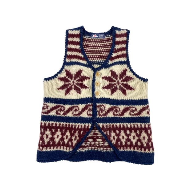 빔즈 하트 울 니트 베스트