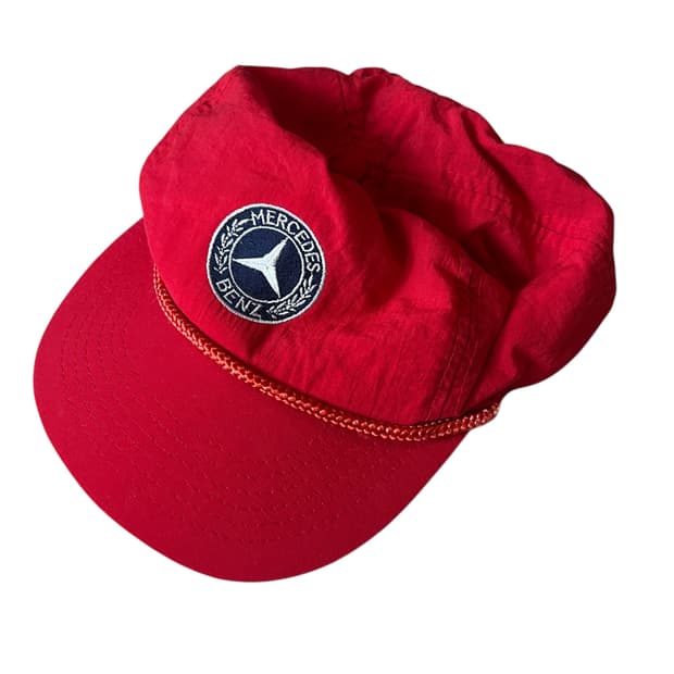 빈티지 90s Mercedes-Benz 로고 캡
