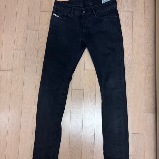 Diesel Industry 블랙 슬림 스키니 진 W30 L30