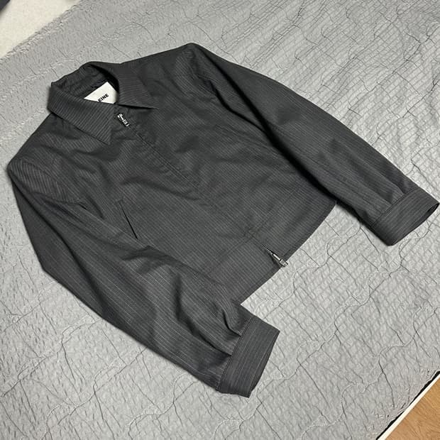 알렌느 스트라이프 크롭자켓