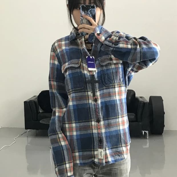 아베크롬비 체크 셔츠