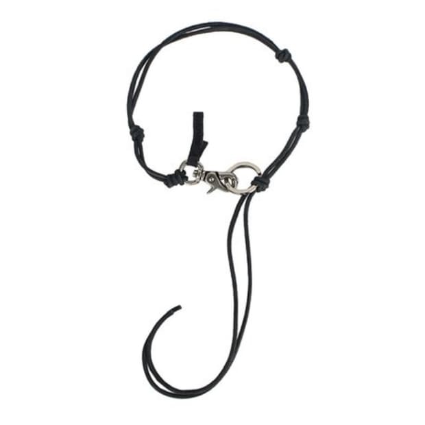 아워레가시 라돈 레더 키체인 목걸이 블랙