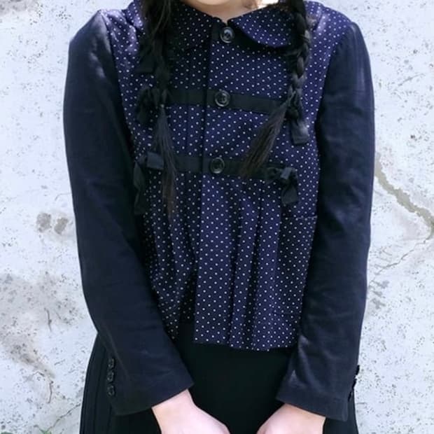 Comme des garcons Tricot Dot ribbon top