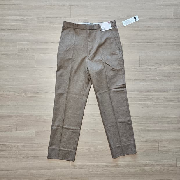 82 새제품 유니클로 U 르메르 울블렌드 저지팬츠 브라운 42 33 32