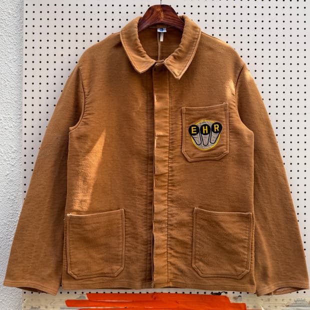 60,70s OLD GERMANY BROWN 올드 브라운몰스킨 워크자켓