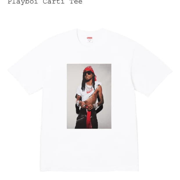 Supreme Playboi Carti Tee