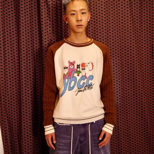 유쓰배쓰VILLAIN HERO RAGLAN KNIT (M사이즈)