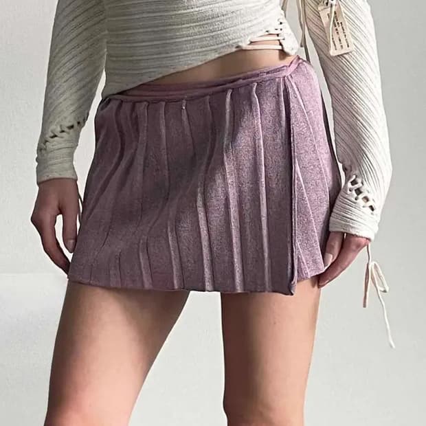 Isa boulder 퍼플 미니 랩스커트 / S