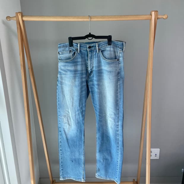 Levi’s 505 레귤러 핏 데님 팬츠 (연청)