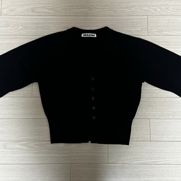 (W) Black cardigan