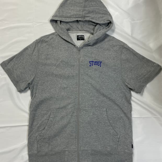 스투시 기어 하프 후드 집업