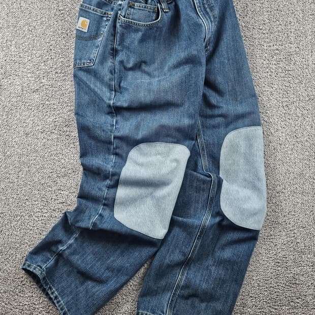 칼하트 밴딩 니패치드 커스텀 데님 팬츠 ( 40X30 ) / 10636