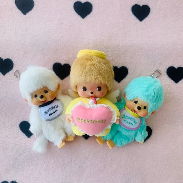  🌈3종세트 컬러즈, 엔젤 몬치치 인형 키체인