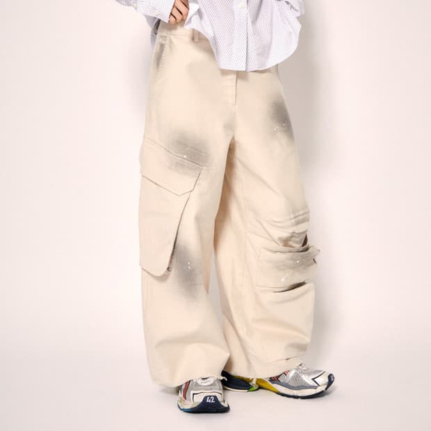 로레일즈 24 unbalanced dirty cargo pants