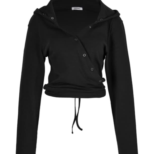 세릭 랩 후드 가디건 