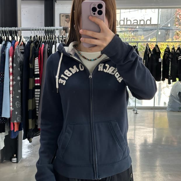 아베크롬비 후드집업 네이비