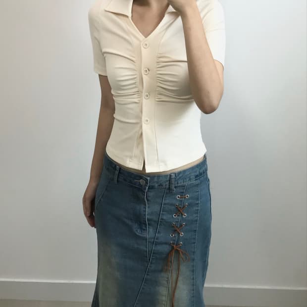 빈티지 셔링 가디건