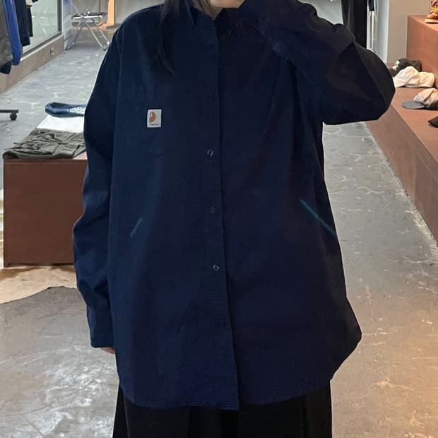 칼하트 네이비 셔츠 H2466