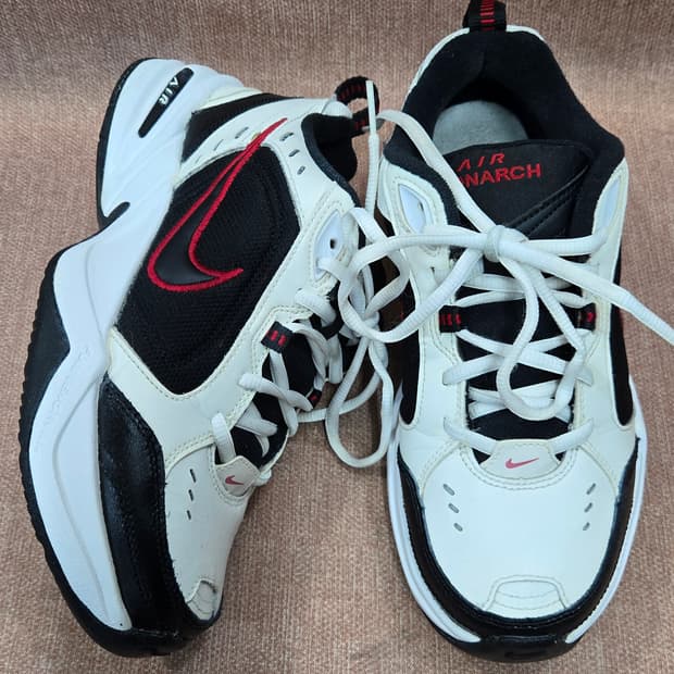 나이키 240mm- 에어 모나크 화이트 블랙 흰검  