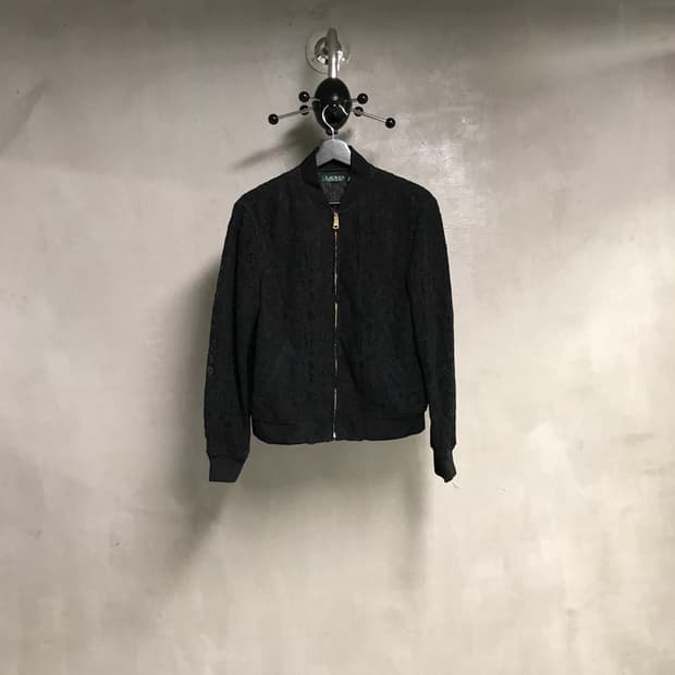 랄프로렌 레이스 집업 자켓 블랙 M(W)