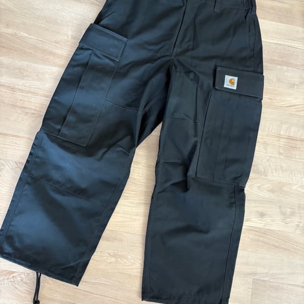 칼하트 WIP x 인빈시블 카고팬츠 맥스 블랙
