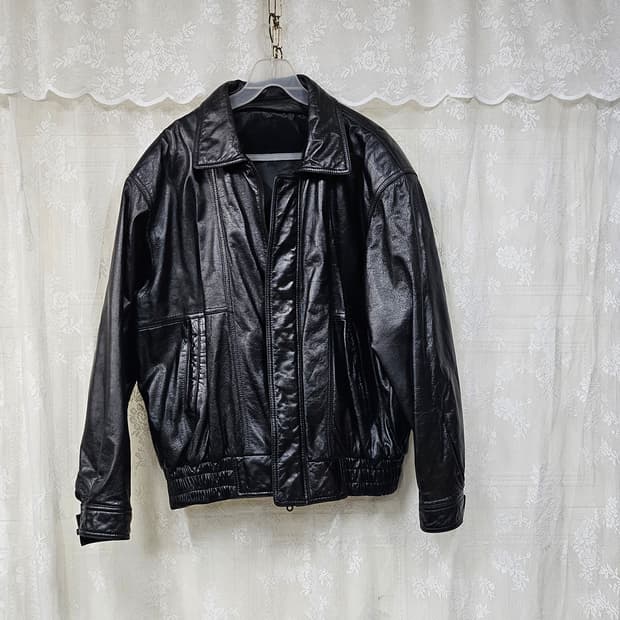 가죽 봄버 자켓